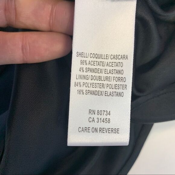 BCBGMAXAZRIA Black ruched pleated sleeveless dress size XXS - Picture 8 of 15